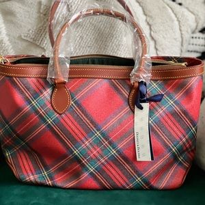 Dooney and Bourke Italian leather satchel brand new, never used large east/west